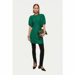 Jigsaw Green Crinkle Crepe Short Dress -Jigsaw store unnamed file 532