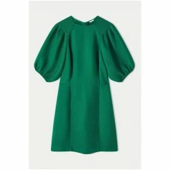 Jigsaw Green Crinkle Crepe Short Dress -Jigsaw store unnamed file 535