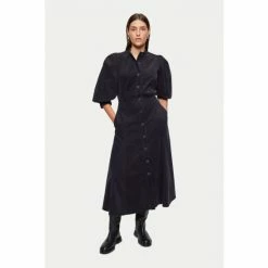 Jigsaw Blue Cord Shirt Dress