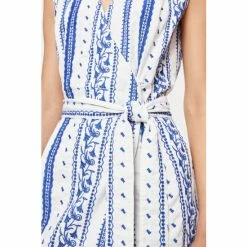 Jigsaw Blue Embroidered Wrap Dress -Jigsaw store unnamed file 566