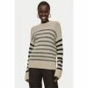 Jigsaw Cream Merino Cashmere Stripe Jumper