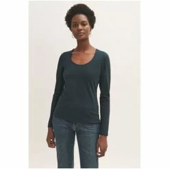 Jigsaw Double Front Scoop T-Shirt Black -Jigsaw store unnamed file 598