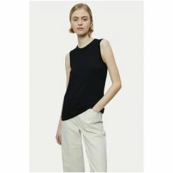 Jigsaw Sleeveless Slinky T-Shirt Black 4 Jigsaw Sleeveless Slinky T-Shirt Black -Jigsaw store unnamed file 611