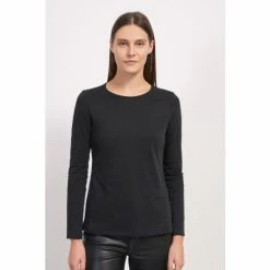 Jigsaw Supima Cotton Long Sleeve T-Shirt White