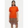 Jigsaw Orange Linen Kimono Sleeve T-Shirt