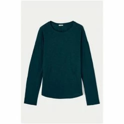 Jigsaw Green Cotton Slub Long Sleeve T-Shirt 7 Jigsaw Green Cotton Slub Long Sleeve T-Shirt -Jigsaw store unnamed file 656