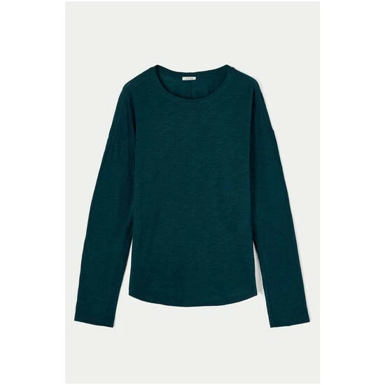 unnamed-file-656.jpg Jigsaw Green Cotton Slub Long Sleeve T-Shirt -Jigsaw store unnamed file 656