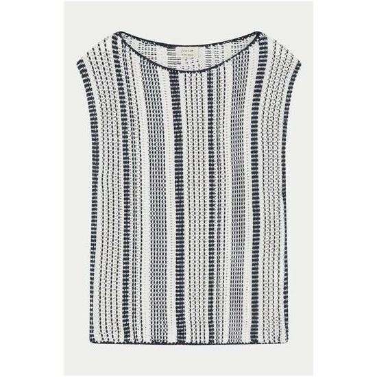 unnamed-file-680.jpg Jigsaw Blue Cotton Striped Jacquard Tabard T-Shirt -Jigsaw store unnamed file 680