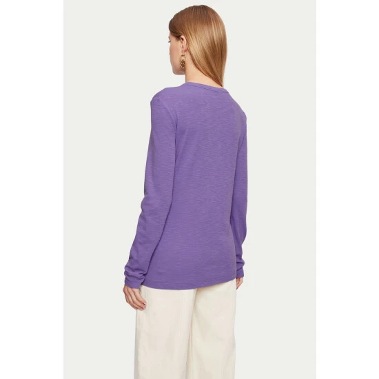 unnamed-file-692.jpg Jigsaw Purple Cotton Luxe Long Sleeve T-Shirt -Jigsaw store unnamed file 692