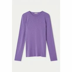 Jigsaw Purple Cotton Luxe Long Sleeve T-Shirt 4 Jigsaw Purple Cotton Luxe Long Sleeve T-Shirt -Jigsaw store unnamed file 695