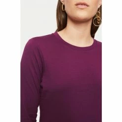 Jigsaw Purple Supima Cotton Long Sleeve T-Shirt -Jigsaw store unnamed file 700