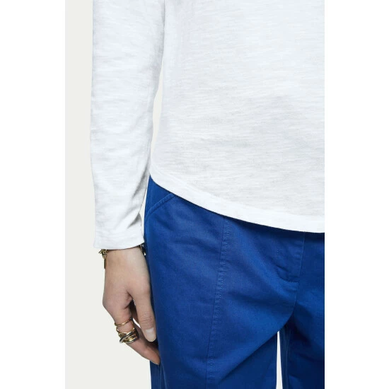 unnamed-file-706.jpg Jigsaw White Cotton Slub Long Sleeve T-Shirt -Jigsaw store unnamed file 706