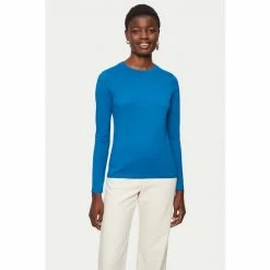 Jigsaw Cobalt Supima Cotton Long Sleeve T-Shirt