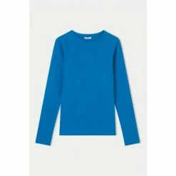 Jigsaw Cobalt Supima Cotton Long Sleeve T-Shirt 4 Jigsaw Cobalt Supima Cotton Long Sleeve T-Shirt -Jigsaw store unnamed file 725