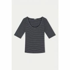 Jigsaw Breton Ballet Neck T-Shirt Blue 5 Jigsaw Breton Ballet Neck T-Shirt Blue -Jigsaw store unnamed file 744