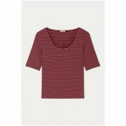 Jigsaw Breton Ballet Neck T-Shirt Blue 7 Jigsaw Breton Ballet Neck T-Shirt Blue -Jigsaw store unnamed file 746