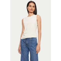 Jigsaw Natural Supima Sleeveless T-Shirt