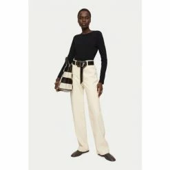 Jigsaw Supima Cotton Long Sleeve Black T-Shirt 2 Jigsaw Supima Cotton Long Sleeve Black T-Shirt -Jigsaw store unnamed file 762