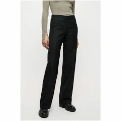 Jigsaw Black Blake Wool Twill Trousers -Jigsaw store unnamed file 782