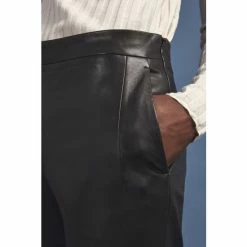 Jigsaw Black Leather Bardot Trousers -Jigsaw store unnamed file 798