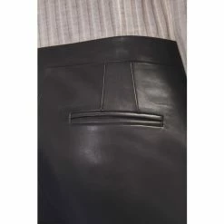 Jigsaw Black Leather Bardot Trousers -Jigsaw store unnamed file 799