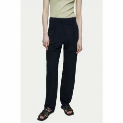 Jigsaw Blue Crosshatch Logan Trousers