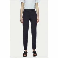 Jigsaw Black Fluid Twill Palmer Trousers