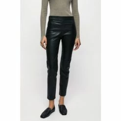 Jigsaw Black Stretch Leather Leggings -Jigsaw store unnamed file 827