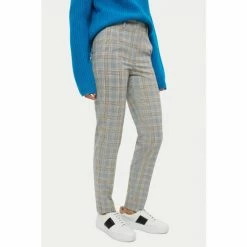 Jigsaw Grey Paris Check Slim Trousers