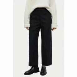 Jigsaw Grey Nevis Brushed Flannel Trousers