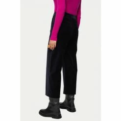 Jigsaw Blue Dale Velvet Cropped Trousers -Jigsaw store unnamed file 886