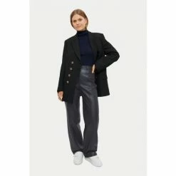 Jigsaw Wide Leg Leather Black Trousers 3 Jigsaw Wide Leg Leather Black Trousers -Jigsaw store unnamed file 891