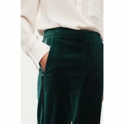 Jigsaw Green Mason Velvet Trousers -Jigsaw store unnamed file 897