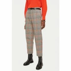 Jigsaw Nevis Graphic Check Black Trousers