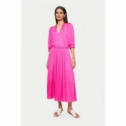 Jigsaw Pink Cicelly Satin Drape Top -Jigsaw store unnamed file 962