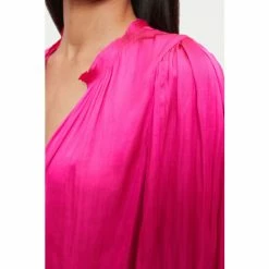 Jigsaw Pink Cicelly Satin Drape Top -Jigsaw store unnamed file 963