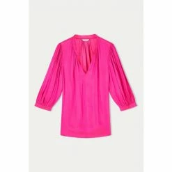 Jigsaw Pink Cicelly Satin Drape Top -Jigsaw store unnamed file 965