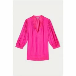 Jigsaw Pink Cicelly Satin Drape Top -Jigsaw store unnamed file 966