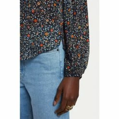 Jigsaw Blue Stem Ditsy Crinkle Blouse -Jigsaw store unnamed file 971